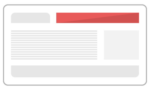 A web page with a leaderboard banner across the top