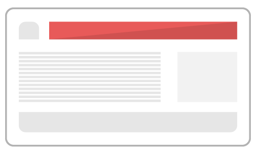 A web page with a large leaderboard banner across the top