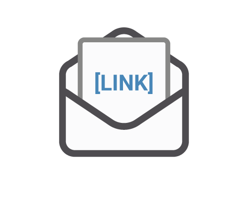 The link pasted into an email message