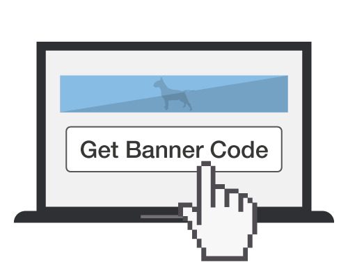 The Get Banner Code link under a banner